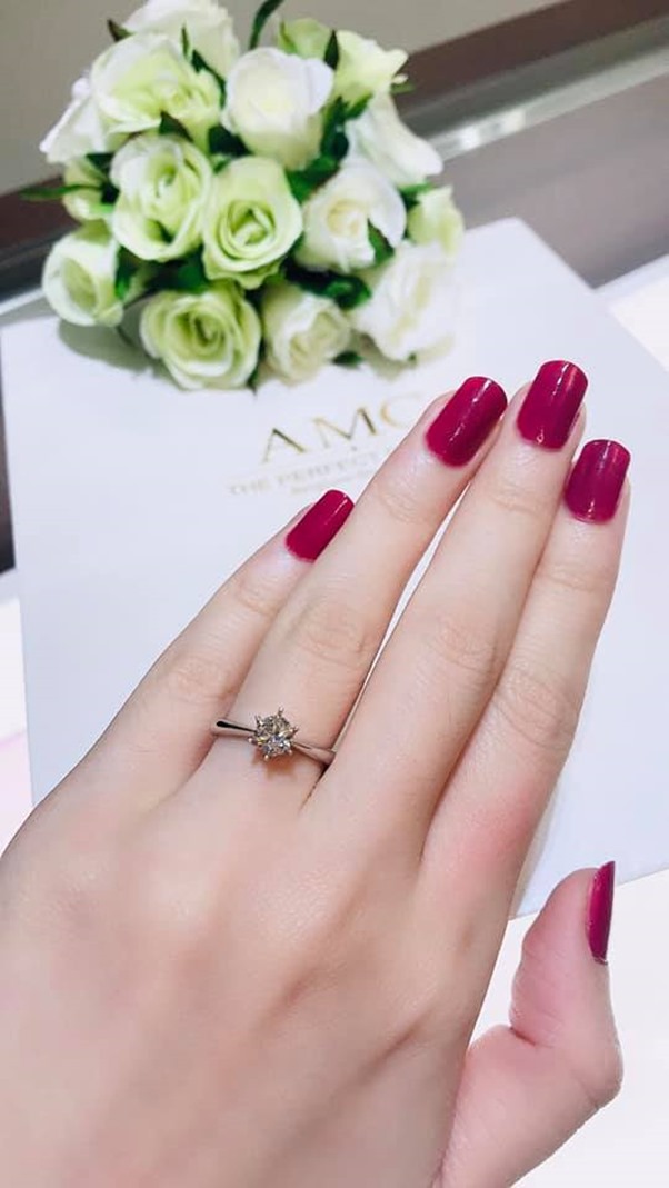 AMC鑽石 情侶戒指 鑽石 項鍊 鑽石 結婚對戒 線戒 求婚 鑽戒 (1)