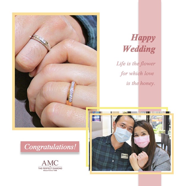 AMC鑽石-情侶戒指-鑽石-項鍊-鑽石-結婚對戒-線戒-求婚-鑽戒
